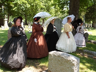 Ladies of the Regiment wait for ceremony to begin 